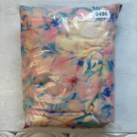 NWT Eloquii Spring Pastel Bridgerton Selkie Floral Puff Sleeve Maxi Dress 18 - Picture 13 of 13